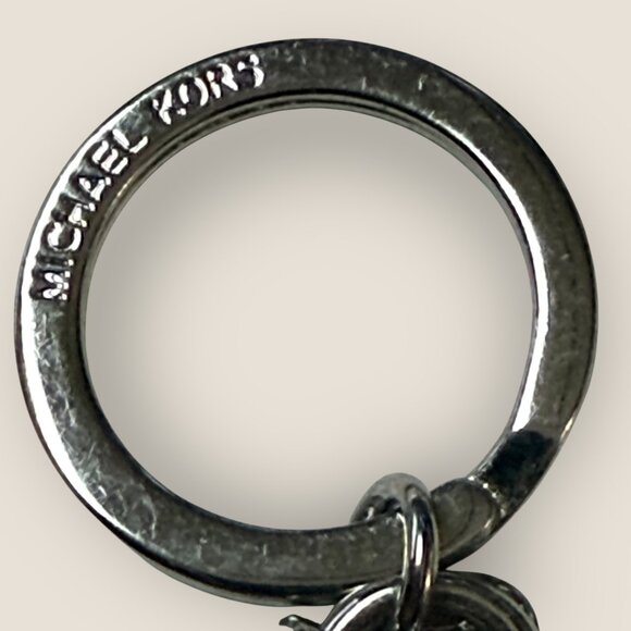 Michael Kors Red Mini Handbag Keychain Keyring Bag Clip With Silver-Tone Metal - Picture 2 of 4